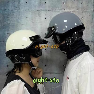 セメントグレー ハーフヘルメットバイクヘルメット軽い人気半