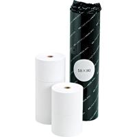 感熱ロール紙　ノーマル保存　幅58×直径80mm×長さ65m　芯内径12mm　1パック(5巻) | eジャパン