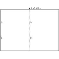 【送料無料】【個人宅届け不可】【法人（会社・企業）様限定】マルチプリンタ帳票 源泉徴収票用(マイナンバー) レーザー用A4ヨコ白紙 2面4穴 1冊(100枚) | eジャパン