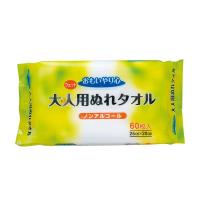 おもいやり心 大人用ぬれタオルＮ-60 60枚 28187 三昭紙業 (介護 ウェットティッシュ) 介護用品 | 介護用品専門店 まごころショップ