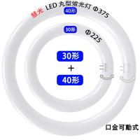 LED蛍光灯 丸型蛍光灯 環形 30形+40形セット昼白色　昼光色 慧光 丸形 グロー式器具工事不要 口金可動式 CYL-3040-X | 恵光