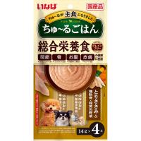 いなばペットフード いなば ちゅ〜るごはん とりささみ＆鶏軟骨・緑黄色野菜 14g×4本 | PET LIFE