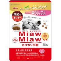〔まとめ〕 キャットフード ペットフード アイシア MiawMiaw カリカリ小粒 まぐろ 580g 12セット 日本製 猫用品 ペット用品 | el Arco Iris