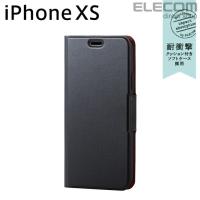 スマホケース エレコム iPhone XS ケース 手帳型 UltraSlim スリムソフトレザーカバー 磁石付き ブラック スマホケース iphoneケース ブラック┃PM-A18BPLFUBK | エレコムダイレクトショップ