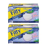 フィッティ 7DAYSマスク EXプラス 60枚入 2個セット ホワイト やや大きめサイズ | エレガライフYahoo!ショップ