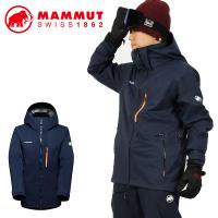 MAMMUT マムート メンズ スキー スノーボード ウェア ジャケット Stoney HS Jacket Men marine-vibrant orange スノボ 2023-2024冬新作 20%off 送料無料 | エレファントSPORTS