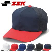 エスエスケイ SSK ジュニア 角ツバ6方型半メッシュベースボールキャップ キッズ 子供 52〜55cm CAP 帽子 野球用品 得割18 BC074J | エレファントSPORTS