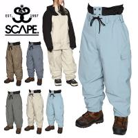 スノーボードウェア SCAPE エスケープ BAGGY PANTS メンズ レディース ユニセックス パンツ スノボ スノーボード スノー 2023-2024冬新作 25%off | エレファントSPORTS