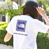 ゆうパケット発送！送料無料 ノースフェイス バンダナ柄 半袖Tシャツ レディース 白 パープル THE NORTH FACE スクエア ロゴ 2024春夏新作 NTW32446 | スノボ&アウトドアのエレスポ2