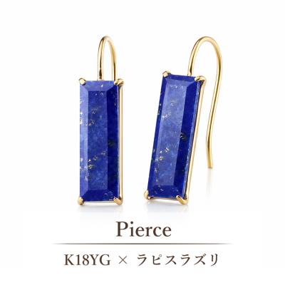 k18 フックピアス（石素材：ラピスラズリ）の商品一覧 通販 - Yahoo