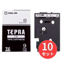 【10個セット】キングジム(KING JIM) TRテープカートリッジ 白ラベル TC9S 9mm幅 白/黒文字 【まとめ買い】 | EL Store