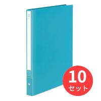 【10冊セット】コクヨ クリヤーブックNEOS替紙式ミドルA4縦30穴10枚ターコイズブルー ラ-NE720B【まとめ買い】 | EL Store