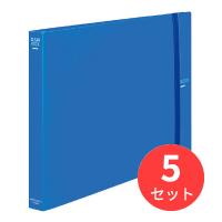 【5冊セット】コクヨ クリヤーブック替紙式A3横30穴30枚ポケット 青 ラ-468B【まとめ買い】 | EL Store