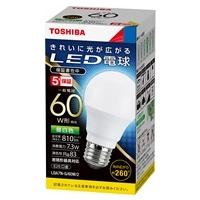 東芝 LDA7N-G/60W/2 口金E26 LED電球 一般電球形 全方向タイプ 60W形相当 昼白色 | E-MASTERヤフー店