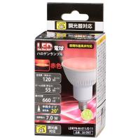 オーム電機 LED電球 ハロゲンランプ形 E11 調光器対応 中角タイプ 赤色 LDR7R-M-E11/D 11 【品番:06-0961】 | E-MASTERヤフー店