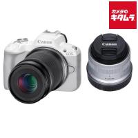 キヤノン EOS R50 ダブルズームキット ホワイト Canon ミラーレス一眼カメラ Wi-Fi搭載 入門 初心者 《納期約１−２週間》 | カメラのキタムラヤフー店