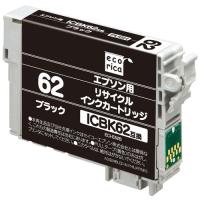 エコリカ ECI-E62B エプソン ICBK62 互換リサイクルインクカートリッジ ブラック | カメラのキタムラヤフー店