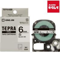キングジム テプラPRO テープカートリッジ 6mm SS6K 白ラベル・黒文字 《納期約１週間》 | カメラのキタムラヤフー店