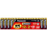 パナソニック LR6XJSP/14S アルカリ乾電池 単3形12＋2本パック | カメラのキタムラヤフー店