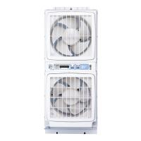 高須産業 ウィンドウ・ツインファン ミニリモコン付 同時給排形 窓用換気扇 FMT-200SM | 家電と雑貨のemon(えもん)