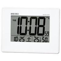 SEIKO セイコー 目覚まし時計 電波 デジタル 掛け時計 液晶付 置き時計 カレンダー 温度 湿度 大型画面 SQ770W お取り寄せ | セイコークロック専門店 EMPIRE