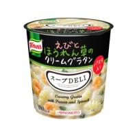 〔まとめ買い〕味の素 クノール スープDELI えびとほうれん草のクリームグラタン 46.2g×18カップ（6カップ×3ケース）〔代引不可〕 | EMZヤフー店