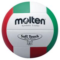 〔モルテン Molten〕 バレーボール 〔4号球 ソフトタッチ鈴入りボール〕 人工皮革 V4SLBL 〔運動 スポーツ用品〕 | EMZヤフー店