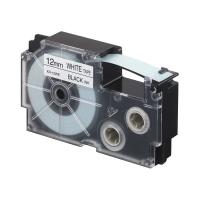 カシオ NAME LANDスタンダードテープ 12mm×8m 白/黒文字 XR-12WE 1セット(5個) | EMZヤフー店