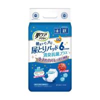 日本製紙クレシア 肌ケア アクティ 朝までぐっすり尿とりパッド 消臭抗菌プラス 6回分吸収 1セット(162枚：27枚×6パック) | EMZヤフー店