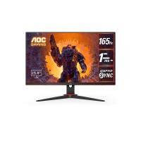 AOC 23.8型ワイド165Hz対応ゲーミング液晶ディスプレイ(23.8型/1920×1080/D-SUB、HDMI、DP/ブラック/スピーカーなし) 24G2SPE/11 | EMZヤフー店