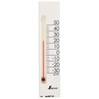 シンワ測定 温度計 プチサーモ スクエア たて 13.5cm ホワイト 48715 | エンチョーホームショッピング