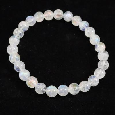 ホワイトラブラドライト 約6.5㎜　15㎝ ホワイトラブラドライト 約6.5㎜15㎝