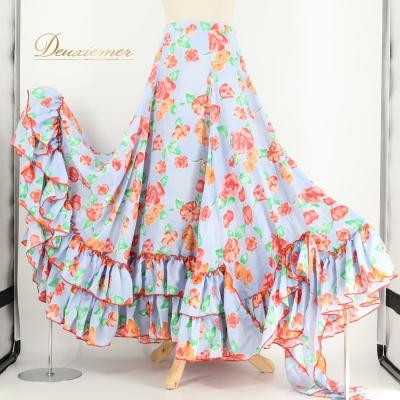 フラメンコ スカート、ファルダ（サイズ（S/M/L）：LL（XL