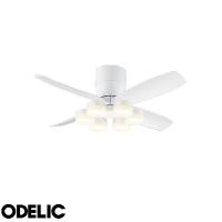 オーデリック LED シーリングファンライト 小型 WF810P1 WF297LR DCモーター 8畳 6灯 電球色 天井直付 ファン付 照明 「送料無料」 | イーライン