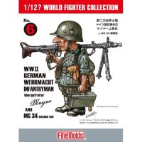 1／12？ ワールドファイターコレクション WWII ドイツ陸軍歩兵 マイヤー ＆ MG-34機関銃 【FT06】 (プラモデル)おもちゃ プラモデル | ハピネット・オンラインYahoo!ショッピング店