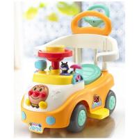 【ラッピング対象外】アンパンマンといっしょにドライブ！ 3STEPよくばりビジーカー 押し棒＋ガード付き 知育玩具 あんぱんまん ベビー向け 子育て ....