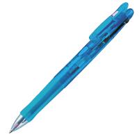 ゼブラ ZEBRA 多色ボールペン クリップオンG 0.7mm 2色 B2A3-LB ライトブルー軸 油性 | 文具の吉田屋Yahoo!店