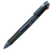 ゼブラ ZEBRA 多色ボールペン クリップオンG 0.7mm 4色 B4A3-BK 黒軸 油性 | 文具の吉田屋Yahoo!店
