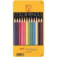 トンボ鉛筆 色鉛筆 CB-NQ12C 12色 缶入 | 文具の吉田屋Yahoo!店