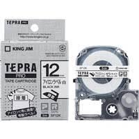 【純正】テプラPROテープ アイロンラベル SF12K 白に黒文字 12mm | 文具の吉田屋Yahoo!店