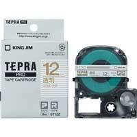 【純正】テプラPROテープ  ST12Z 透明に金文字 12mm | 文具の吉田屋Yahoo!店