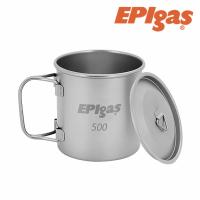 シングルチタンマグ カバーセット500 蓋つき EPIgas イーピーアイ アウトドア キャンプ 登山 ベランピング | Buzz Market