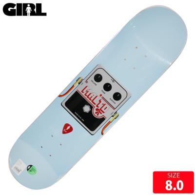 ホワイト Girl スケボー デッキデッキ セット 8.0 GIRL ガール スケートボード デッキ 8.0 inch MR MAPS SERIES ムラサキ