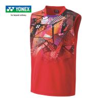 ヨネックス YONEX メンズゲームシャツ ノースリーブ 10526 496 サンセットレッド メンズ タンクトップシャツ ユニフォーム テニスウェア バドミントン 試合 | YOCABITO Yahoo!店