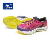 ミズノ MIZUNO ウエーブリベリオンフラッシュ J1GD2335 71 ピンク×ブラック×パープル レディース ランニングシューズ ジョギング マラソン スポーツ | YOCABITO Yahoo!店