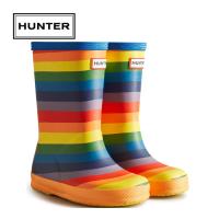 ハンター HUNTER ファースト レインボー ウェリントン ブーツ KFT5092RMA MUL マルチカラー キッズ 子供 幼児 長靴 雨具 梅雨対策 ジュニア シューズ | YOCABITO Yahoo!店