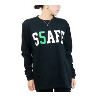 リアルビーボイス RealBvoice S.S.A.F.E ロング Tシャツ 10401-11640 bkgr ブラック/グリーン メンズ レディース 長袖Tシャツ カットソー ロンT 長袖 | YOCABITO Yahoo!店