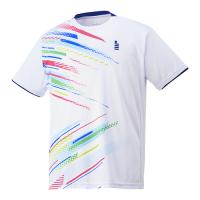 ゴーセン GOSEN ゲームシャツ T2400 30 ホワイト メンズ レディース テニス バドミントン 半袖シャツ トップス 試合 練習 吸汗速乾 JSTA テニスウェア | YOCABITO Yahoo!店