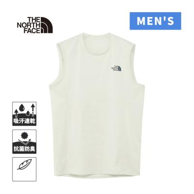 【新品】THE NORTH FACE ノースリーブ ランニング ホワイト M THE NORTH FACE ランニングシャツ、ランシャツ（袖タイプ