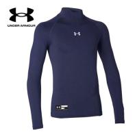 アンダーアーマー UNDER ARMOUR ユース ヒートギアアーマー ロングスリーブ モック 1358651 410 ミッドナイトネイビー キッズ 新入部 部活 野球 アンダーシャツ | YOCABITO Yahoo!店